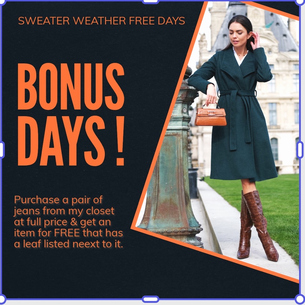 🍁Bonus free days
